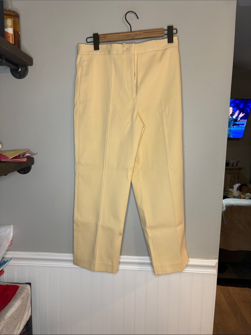 Jil Sander Pale Yellow Straight-Leg Trousers